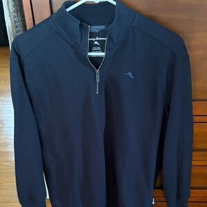 Tommy Bahama Navy Blue Quarter-Zip Pullover